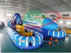New Arrival Outdoor Adult Inflatable Air Plane Playground Obstacle Course For Sale