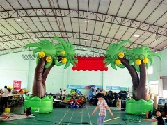 New Design Custom Tree shape Inflatable Arch for advertising or opening Paracute Ride & Rocket Ride
